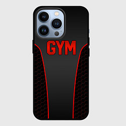 Чехол iPhone 13 Pro GYM - Красные соты