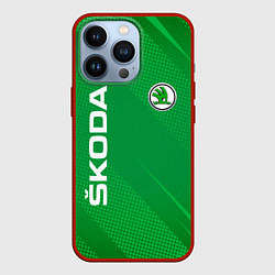 Чехол iPhone 13 Pro Skoda abstraction sport