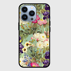 Чехол для iPhone 13 Pro Красочные Цветы Лета, цвет: 3D-черный
