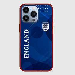 Чехол для iPhone 13 Pro Сборная Англии Синяя Абстракция, цвет: 3D-красный