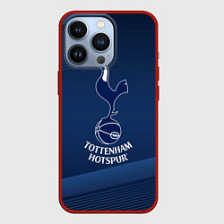 Чехол для iPhone 13 Pro Tottenham hotspur Синяя абстракция, цвет: 3D-красный