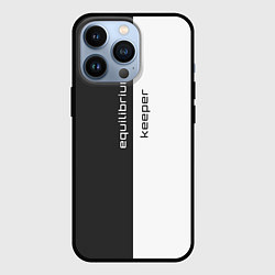 Чехол iPhone 13 Pro Equilibrium keeper хранитель равновесия с чёрно-бе