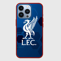 Чехол iPhone 13 Pro Liverpool шестиугольники абстракция