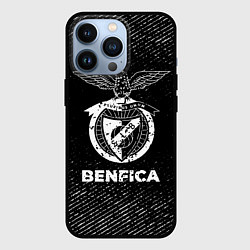 Чехол iPhone 13 Pro Benfica с потертостями на темном фоне