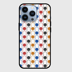 Чехол iPhone 13 Pro Узор из разноцветных суперэллипсов прямоугольников