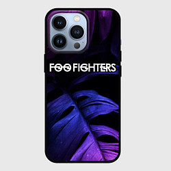 Чехол iPhone 13 Pro Foo Fighters neon monstera