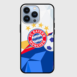 Чехол для iPhone 13 Pro Bayern munchen Абстракция геометрии, цвет: 3D-черный