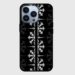 Чехол для iPhone 13 Pro Скандинавский компас Вегвизир, цвет: 3D-черный