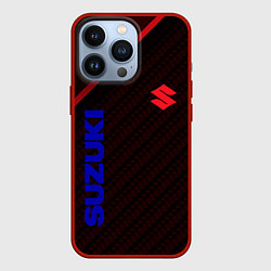 Чехол для iPhone 13 Pro Suzuki Абстракция, цвет: 3D-красный