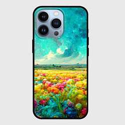 Чехол iPhone 13 Pro Бесконечное поле цветов