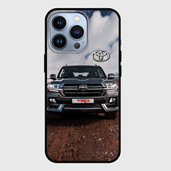 Чехол iPhone 13 Pro Toyota Land Cruiser in the mountains