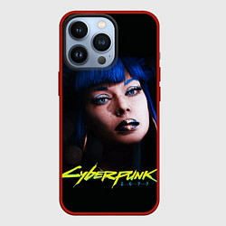 Чехол для iPhone 13 Pro Cyberpunk 2077 - Чери Наулин, цвет: 3D-красный