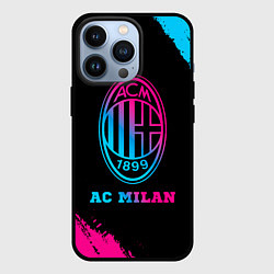 Чехол iPhone 13 Pro AC Milan - neon gradient