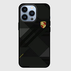 Чехол для iPhone 13 Pro Porsche - logo, цвет: 3D-черный