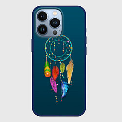 Чехол iPhone 13 Pro Ловец снов - индейский амулет