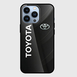 Чехол iPhone 13 Pro Toyota - серая абстракция