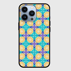 Чехол iPhone 13 Pro Мозаика лепестки
