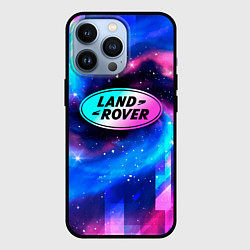 Чехол iPhone 13 Pro Land Rover неоновый космос