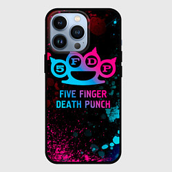 Чехол iPhone 13 Pro Five Finger Death Punch - neon gradient