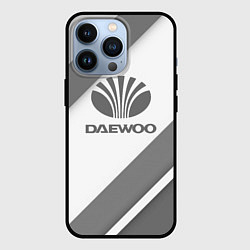 Чехол для iPhone 13 Pro Daewoo - серые полосы, цвет: 3D-черный