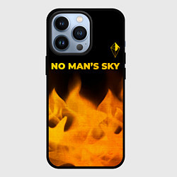 Чехол iPhone 13 Pro No Mans Sky - gold gradient: символ сверху