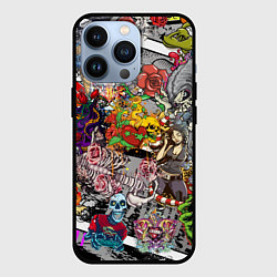 Чехол iPhone 13 Pro Цветное граффити и татуировки