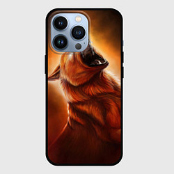 Чехол iPhone 13 Pro Огненный волк