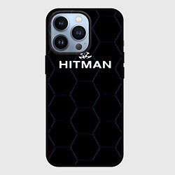 Чехол для iPhone 13 Pro Hitman соты неон, цвет: 3D-черный