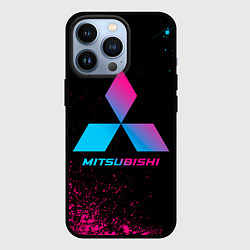 Чехол iPhone 13 Pro Mitsubishi - neon gradient