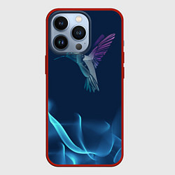 Чехол для iPhone 13 Pro Колибри в полете, цвет: 3D-красный
