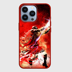 Чехол для iPhone 13 Pro Jordan Graffiti Art, цвет: 3D-красный