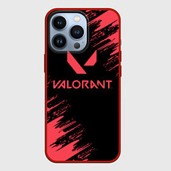 Чехол для iPhone 13 Pro Valorant - краска, цвет: 3D-красный