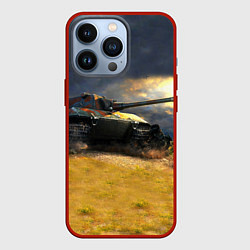 Чехол для iPhone 13 Pro Танк Е100, цвет: 3D-красный