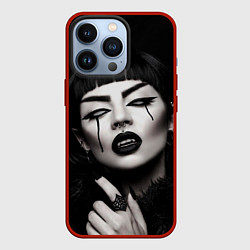 Чехол iPhone 13 Pro Девушка - вампир