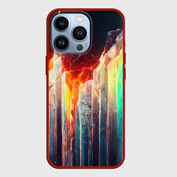 Чехол iPhone 13 Pro Яркие светящиеся осколки
