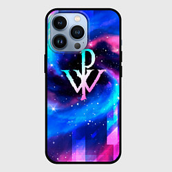 Чехол iPhone 13 Pro Powerwolf неоновый космос