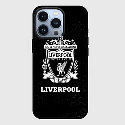 Чехол для iPhone 13 Pro Liverpool sport на темном фоне, цвет: 3D-черный