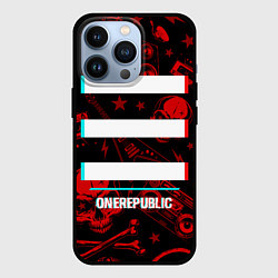 Чехол для iPhone 13 Pro OneRepublic rock glitch, цвет: 3D-черный