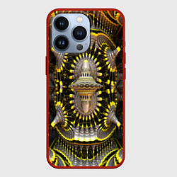 Чехол для iPhone 13 Pro Трехмерный фрактал, цвет: 3D-красный