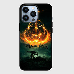 Чехол для iPhone 13 Pro Elden ring art пламя, цвет: 3D-черный