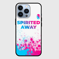 Чехол iPhone 13 Pro Spirited Away neon gradient style: символ сверху
