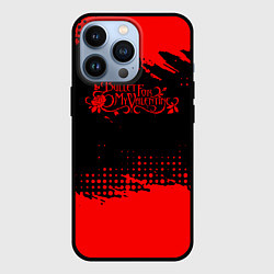 Чехол iPhone 13 Pro Bullet For My Valentine красная абстракция