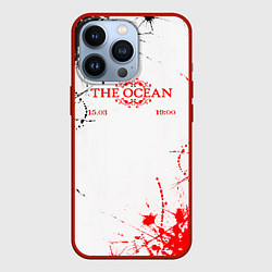 Чехол для iPhone 13 Pro Blue october - краска, цвет: 3D-красный