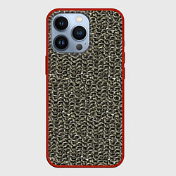 Чехол для iPhone 13 Pro Русская кольчуга, цвет: 3D-красный