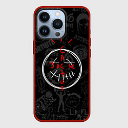 Чехол для iPhone 13 Pro Travis Scott - фортнайт, цвет: 3D-красный