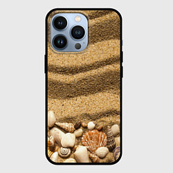 Чехол iPhone 13 Pro Ракушки на песчаном берегу