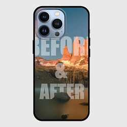 Чехол для iPhone 13 Pro BEFORE&AFTER, цвет: 3D-черный