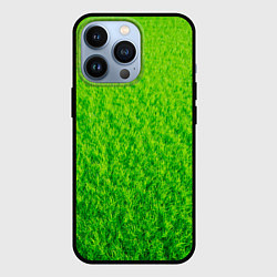 Чехол для iPhone 13 Pro Трава зеленая, цвет: 3D-черный