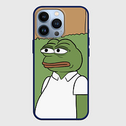 Чехол для iPhone 13 Pro Pepe Gomer прячется в кусты, цвет: 3D-тёмно-синий