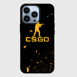 Чехол iPhone 13 Pro Counter-strike жёлтые брызги